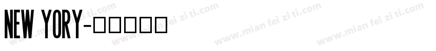 NEW YORY字体转换